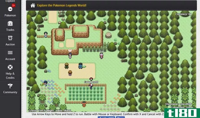 Pokemon Legends MMO Browser Game