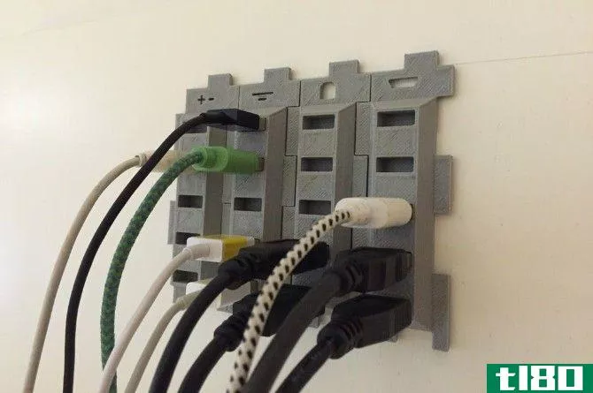 Manage all your USB cables with this wall mount USB cable holder which you can 3D print at home