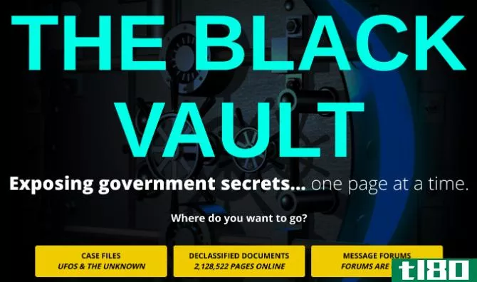 John Greenwald's The Black Vault features declassified documents and government files about UFOs 