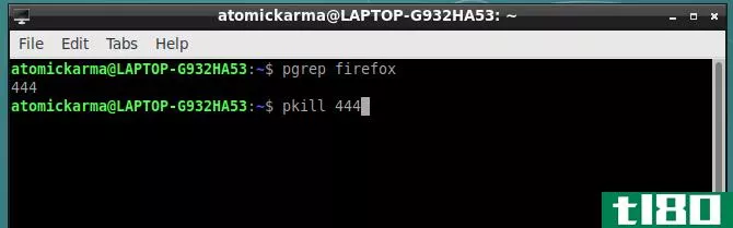 Kill a Linux app with the pkill command