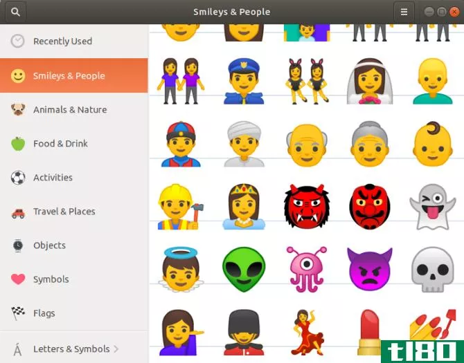 Ubuntu GNOME **ileys and emojis