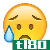 cry disappointed emoji emoticon