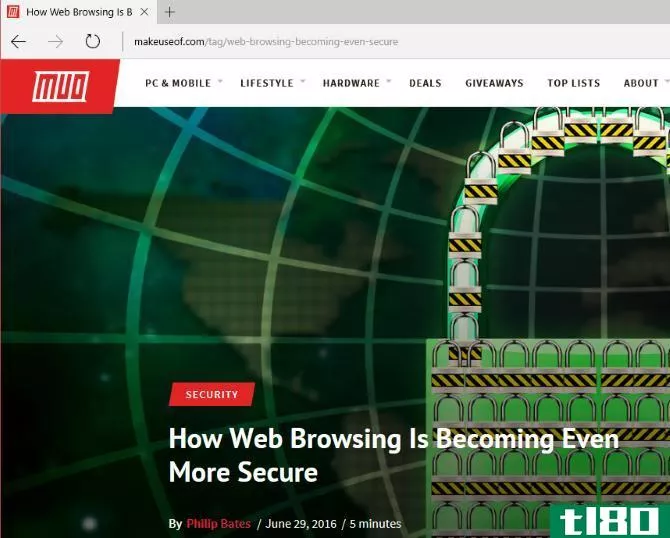 microsoft edge web browsing secure