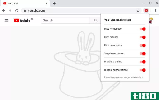 Disable YouTube distracti*** with YouTube Rabbit Hole