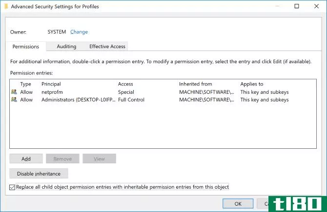 Editing the Advanced Security Warnings for Profile in the Windows 10 registry