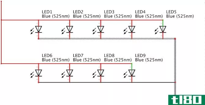 Shortcut Button LEDs Circuit