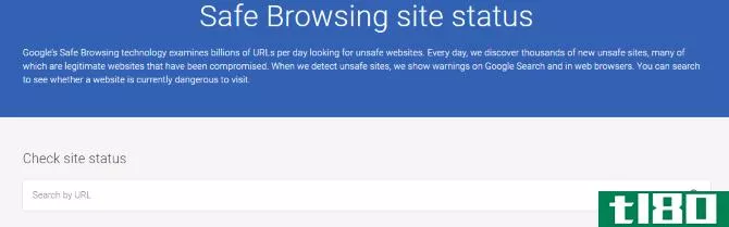 use the Google Safe Browsing tool to check suspicious links