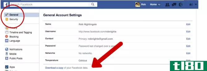Facebook Tricks and Features -- Download Data
