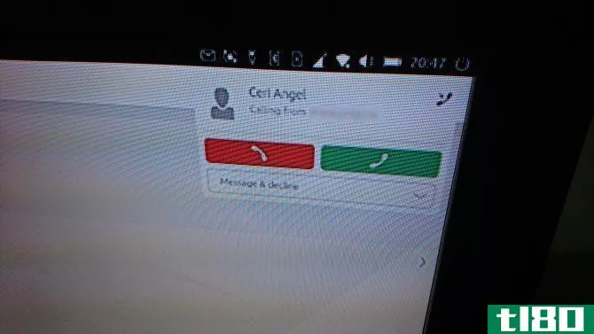 Ubuntu Touch Convergence Incoming Call