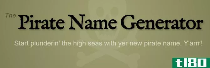 Pirate name generator