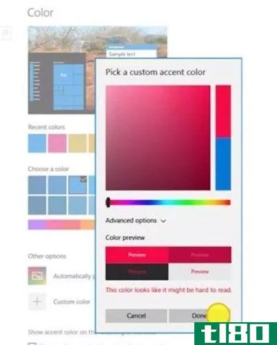 Windows 10 Creators Update -- Personal Colors