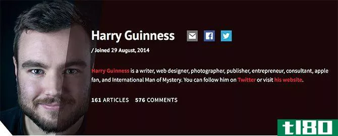 MakeUseOf Harry Guinness Author Page
