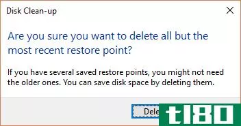 Clean up your disk in Windows