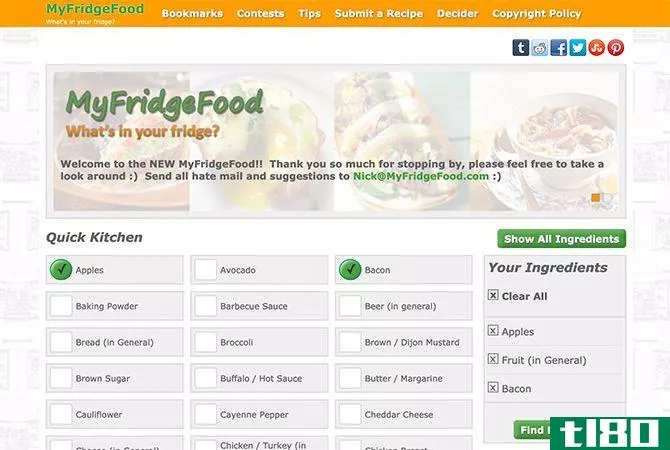 MyFridgeFood Find Recipes With Ingredients You Have