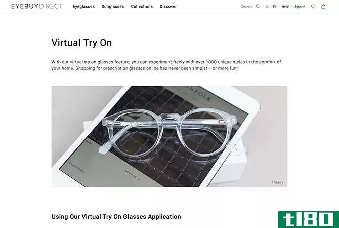 EyeBuyDirect Virtual Try On