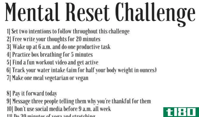 The 4-Week Mental Reset Challenge to clear up stress