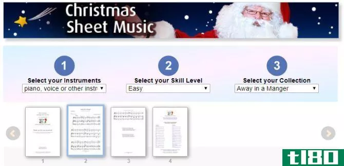 Virtual Christmas Sheet Music