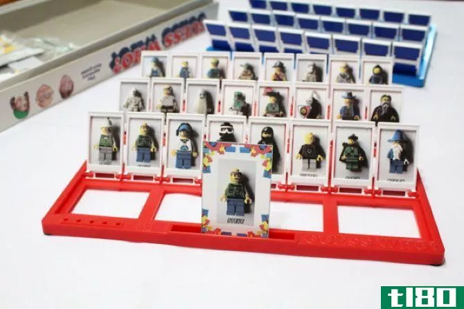 A printable game of Guess Who with LEGO characters
