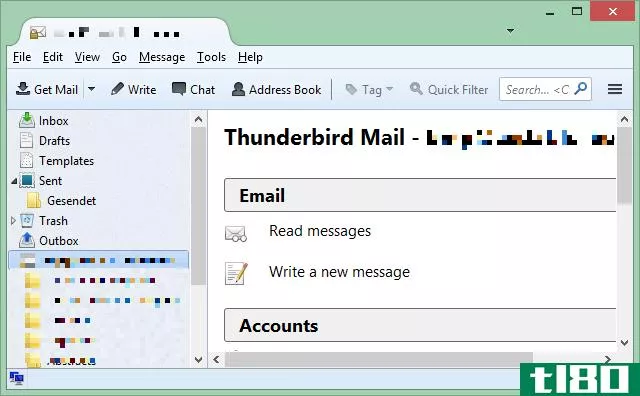 This is a screen capture of one of the best the Windows programs called Thunderbird email client