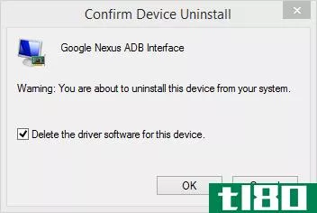 remove bad u** drivers for adb
