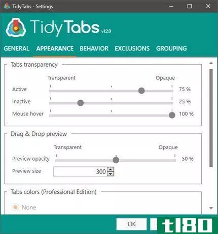 TidyTabs-Settings