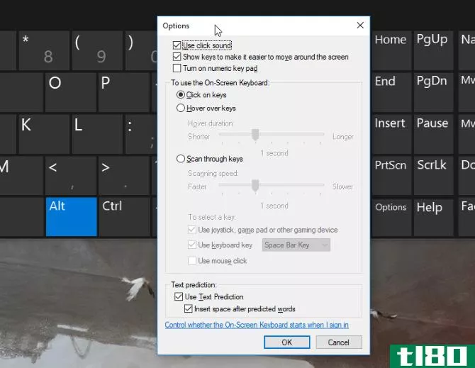 Windows 10's On-Screen Keyboard Opti***