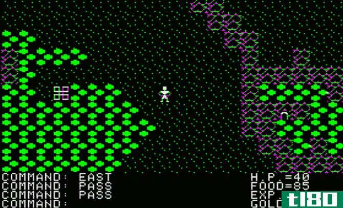Ultima I Game Screenshot