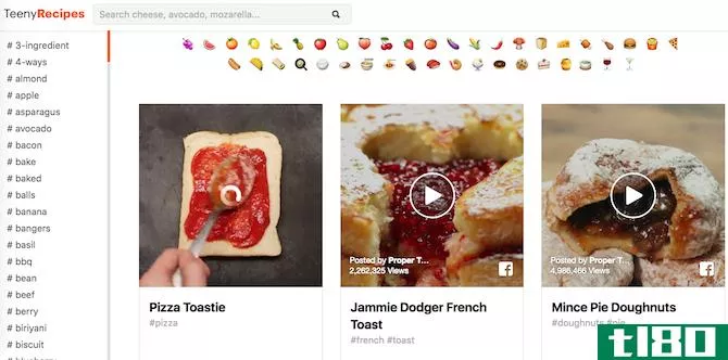 Facebook Find Content Teeny Recipes