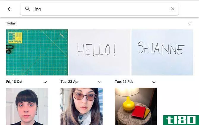 Google Photos Search by File Type