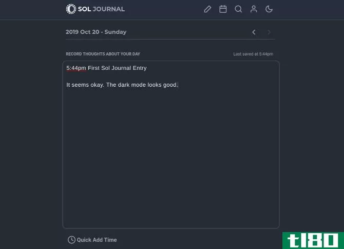Sol Journal is a self-hosted journal to protect your privacy