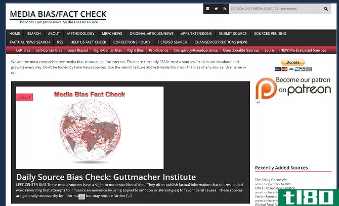 media bias fact check website