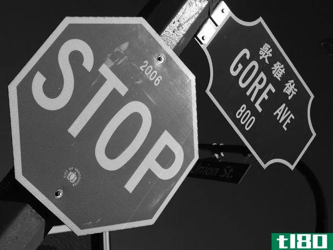 Stop Sign Gore Ave Original Photo