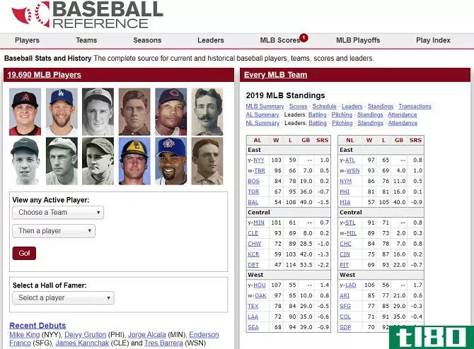 baseball reference wiki site