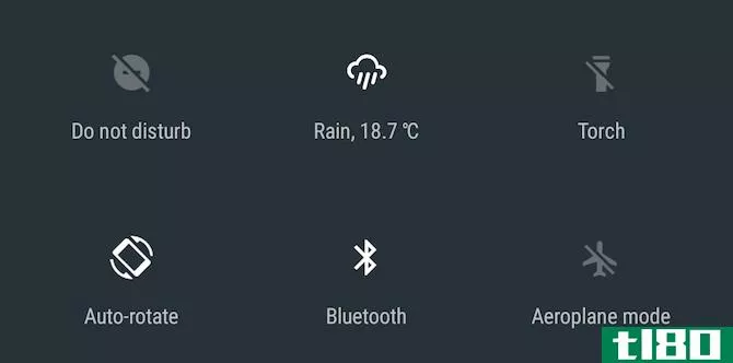 Android Nougat Weather Quick Settings Tile App