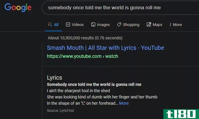 Google Lyrics