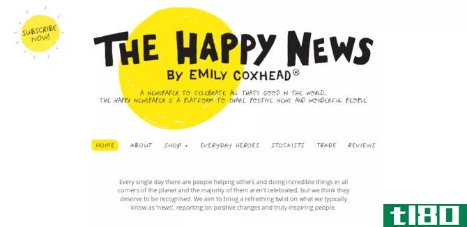The Happy News positive newspaper website