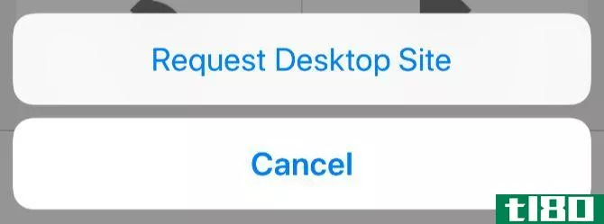 Request Desktop Site in Safari