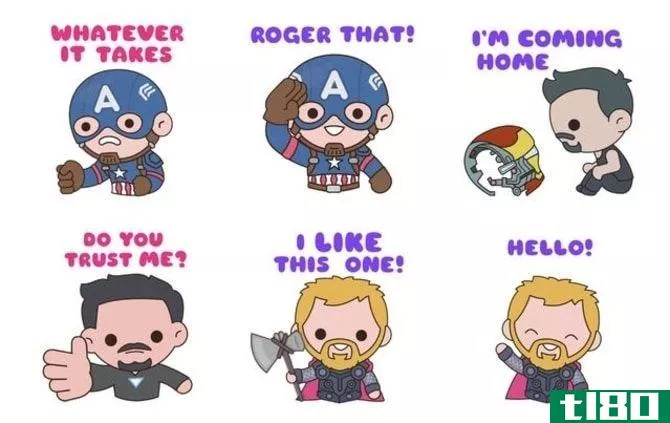 marvel avengers stickers app