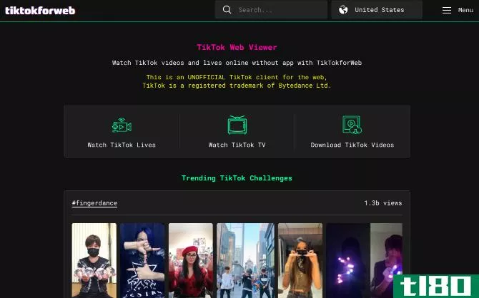TikTok for Web is the only unofficial web client to browse TikTok on computers