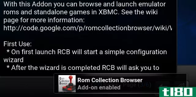 mEnabling Kodi ROM Collection Browser