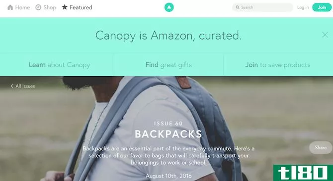 Amazon Sites and Tools -- Canopy