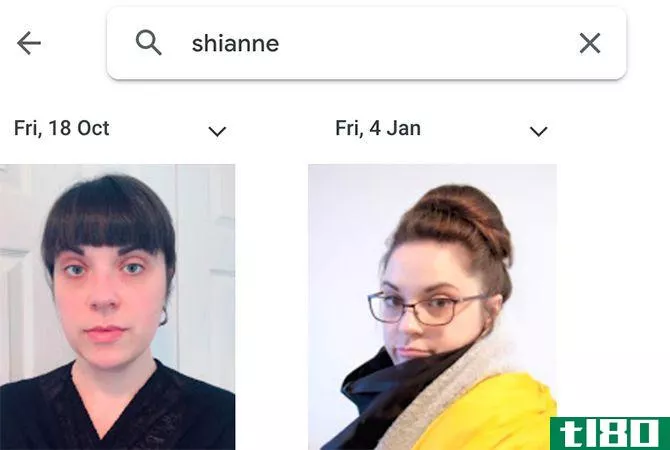 Google Photos Search by Name
