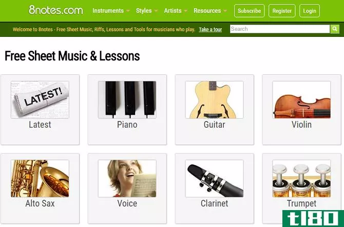8notes homepage