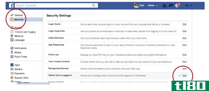 Facebook Tricks and Features -- Login Manager