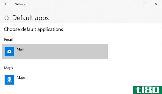 Windows 10 default apps