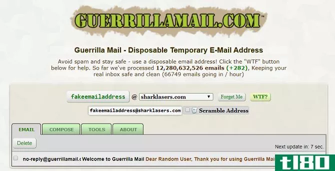 guerrillamail fake email