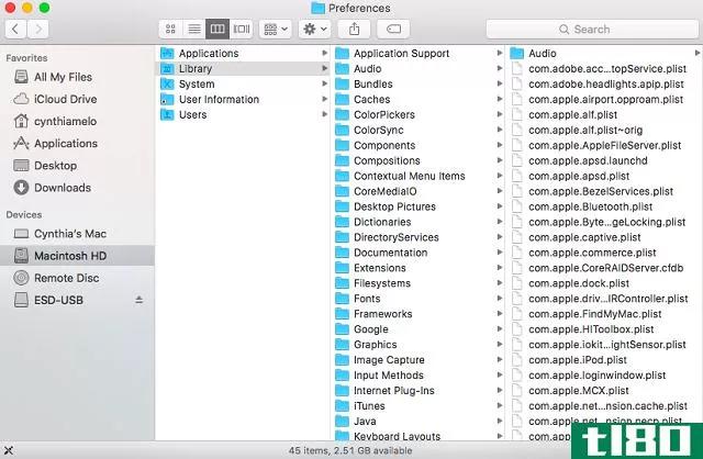 mac plist file finder