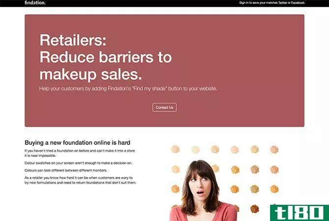 Use Findation for Retail Makeup Sales