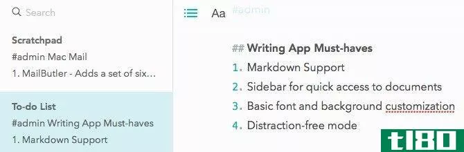 Markdown Writing App Must Haves