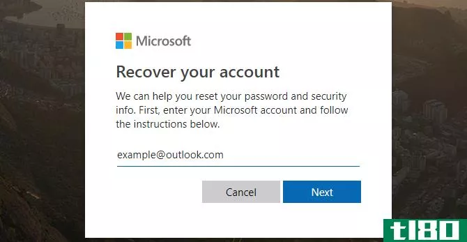 Microsoft Recover Account